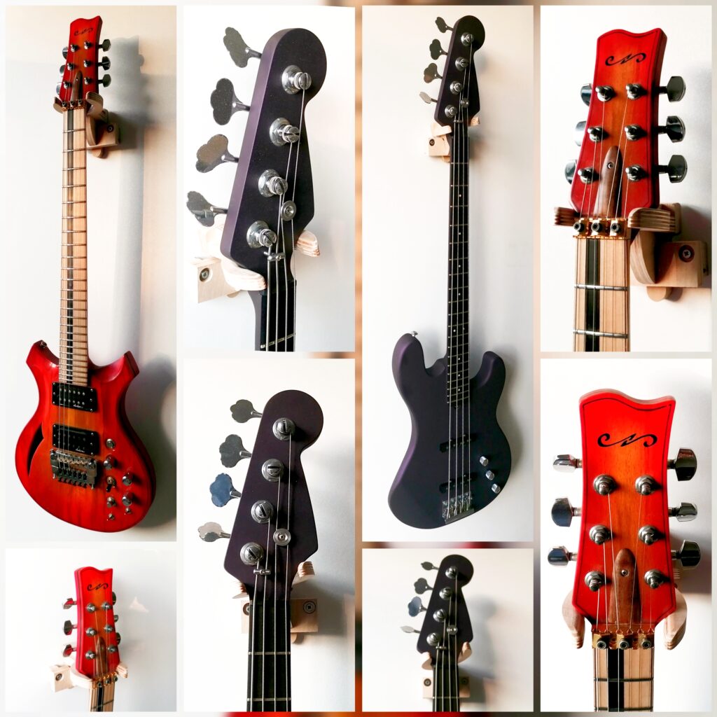 Plywood Wall Guitar Hanger
