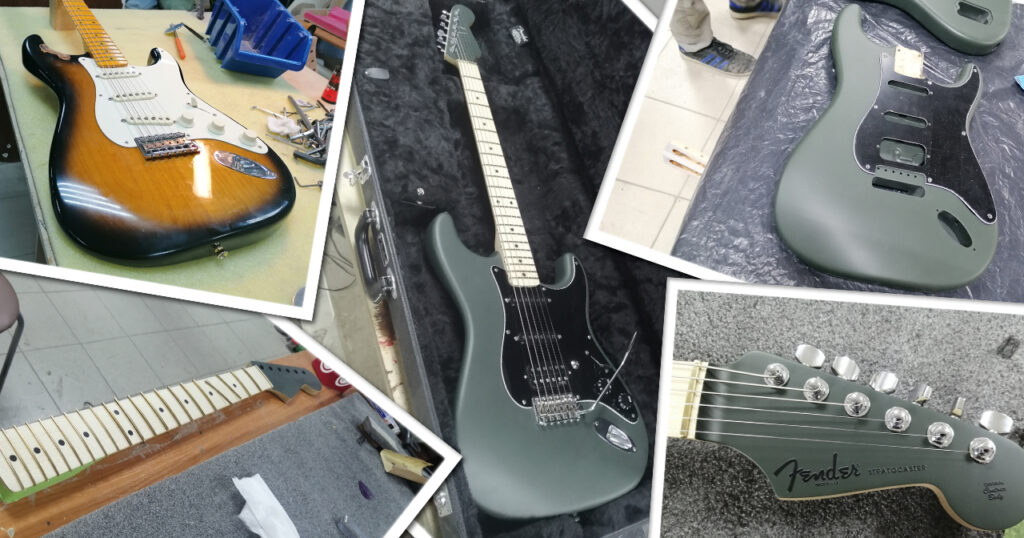 Electric guitar restoration